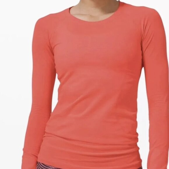 NWT Swiftly Tech Long Sleeve Crew 2.0 SeaWheeze Flare Size 4 Lululemon - Picture 1 of 3